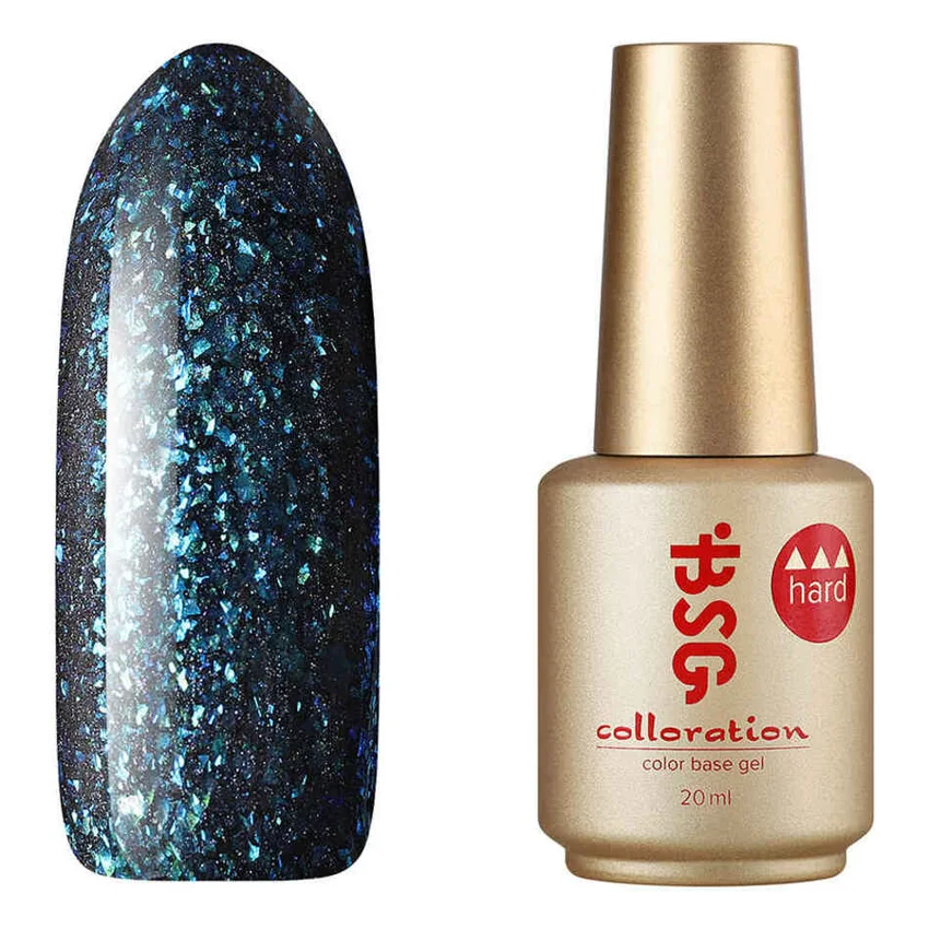 Bio Stretch Gel, База Colloration Hard №124 - Синий