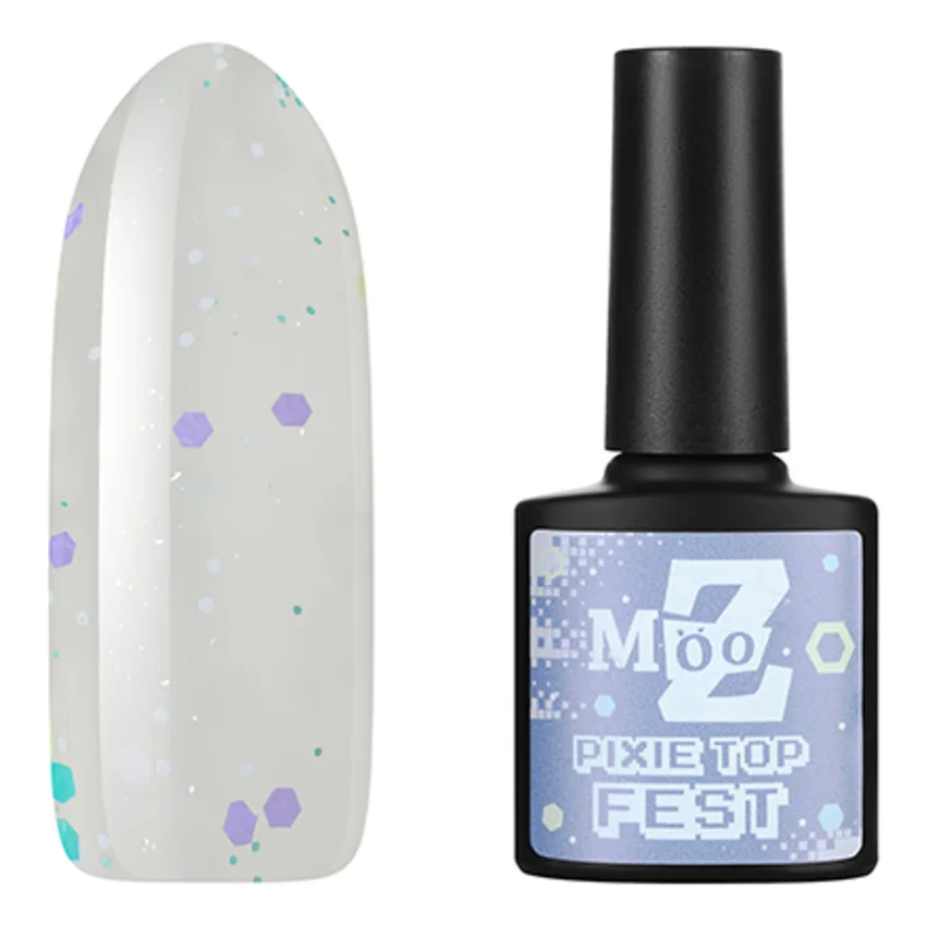 MOOZ, Топ Pixie Fest, 9 мл - Прозрачный