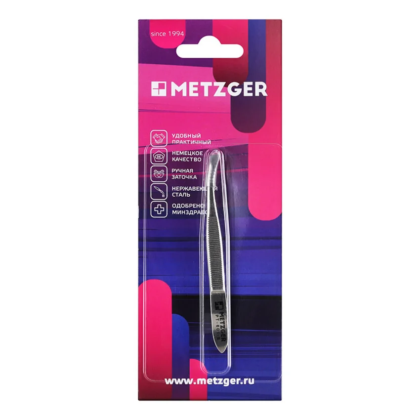 Metzger, Пинцет скошенный PT-601-S