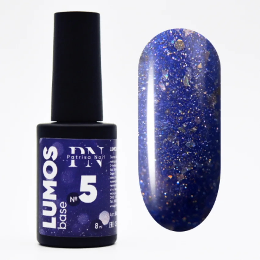 Patrisa Nail, База для гель-лака Lumos Base №5 - Синий