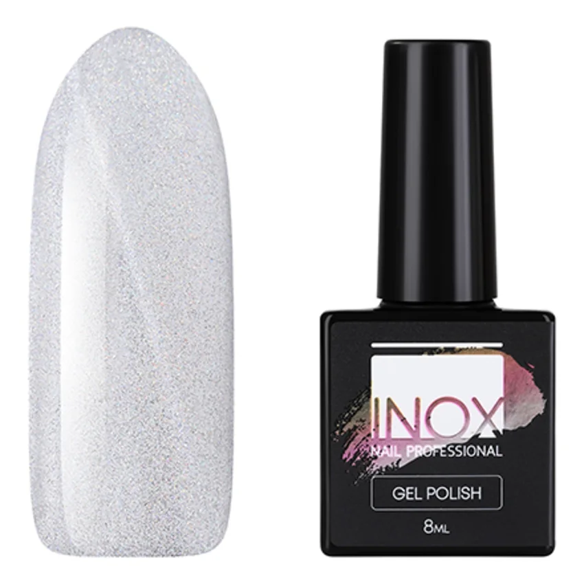 INOX nail professional, Гель-лак «Призматик» - Серебряный