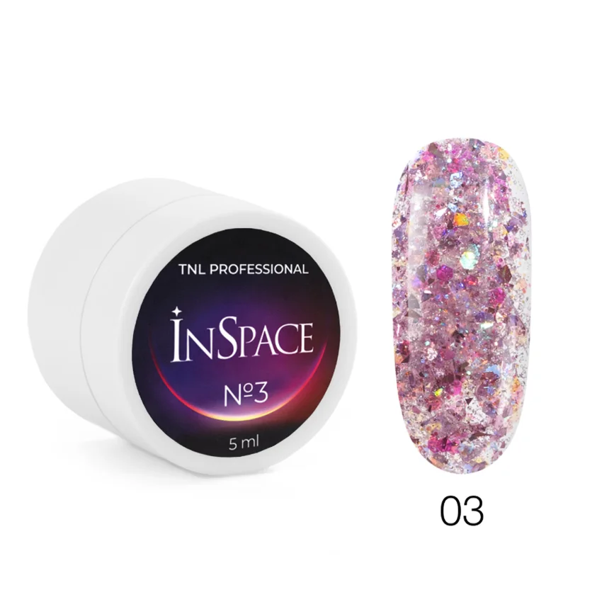 TNL Professional, Гель для дизайна InSpace №03, 5 мл - Лиловый