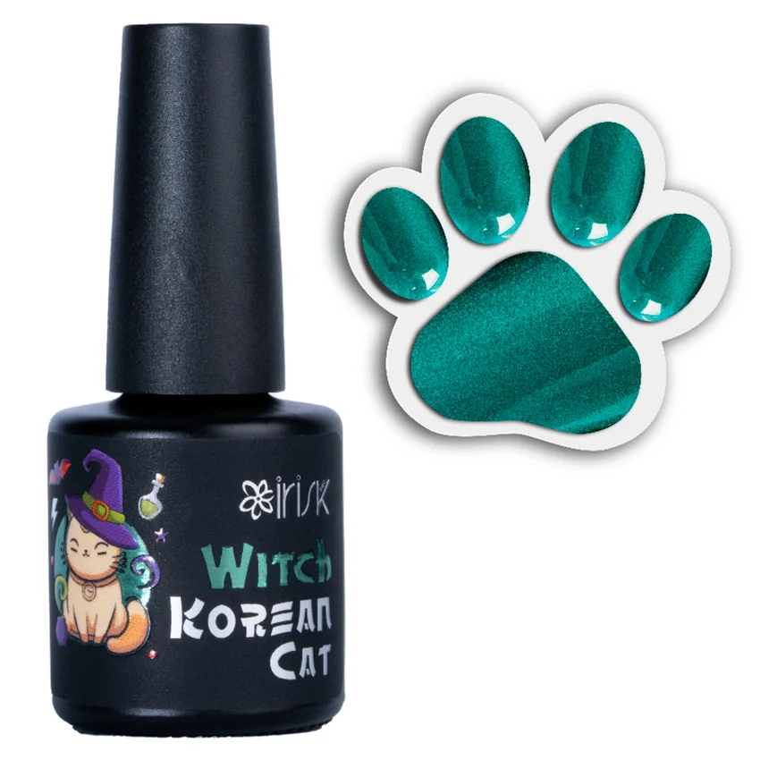 IRISK, Гель-лак кошачий глаз Korean Cat 29 Witch, 10 мл - Бирюзовый