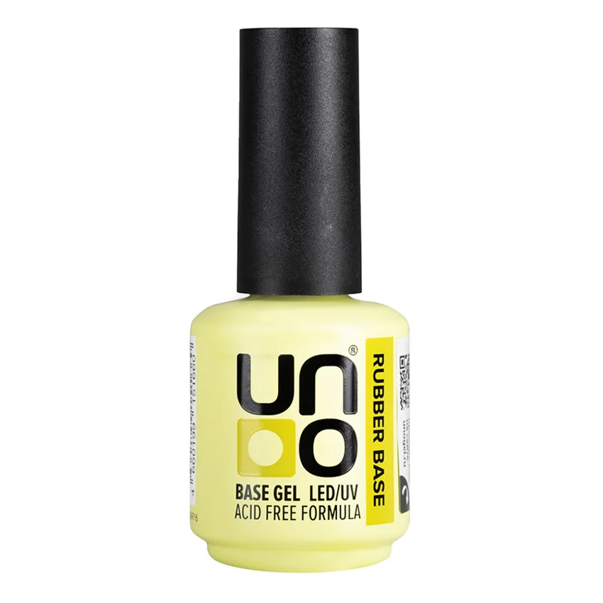 UNO, Базовое покрытие под гель-лак Rubber Acid Free, 16 г - Прозрачный