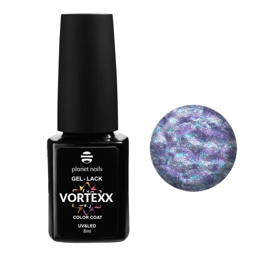 Planet Nails, Гель-лак Vortexx №652 - Сиреневый