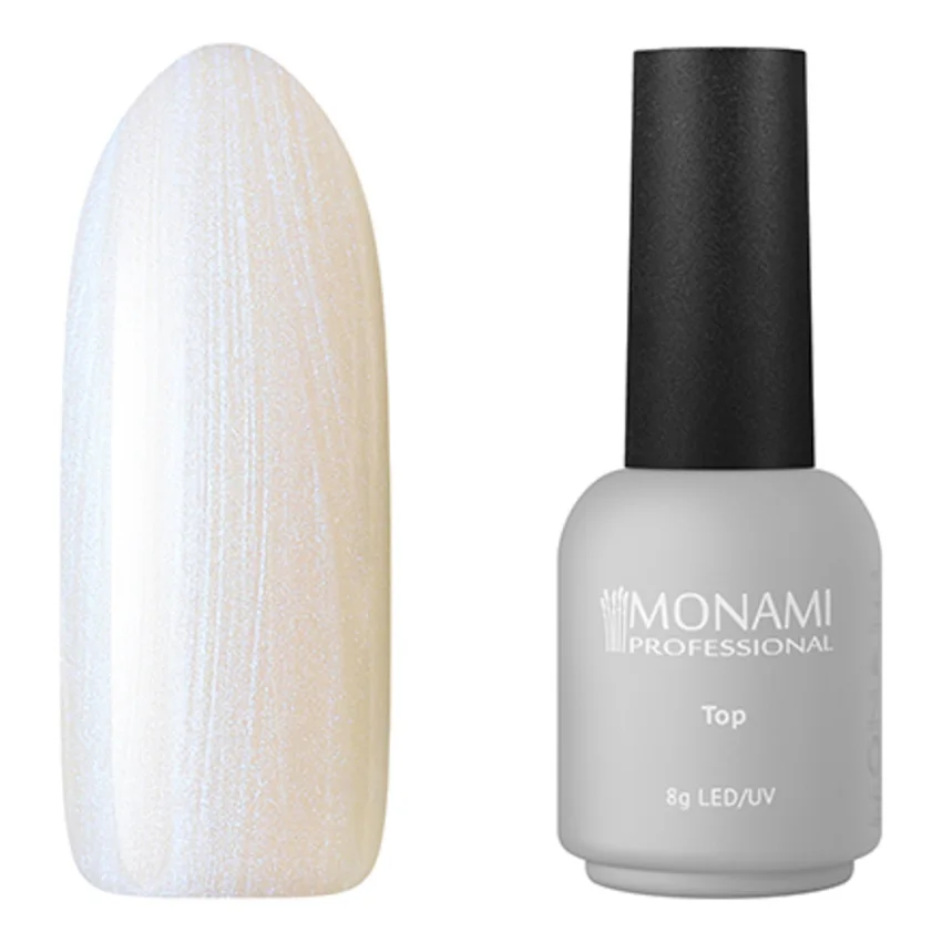 Monami Professional, Топ Super Shine Pearl, Blue - Прозрачный