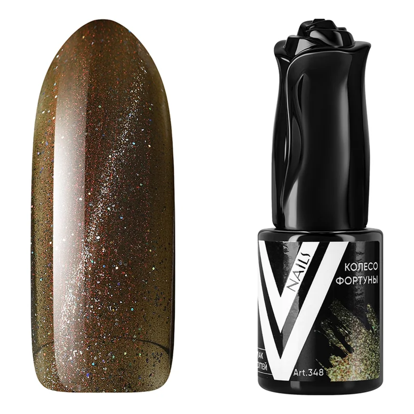 Vogue nails, Гель-лак Кошачий глаз Колесо Фортуны (УЦЕНКА) - Золотой