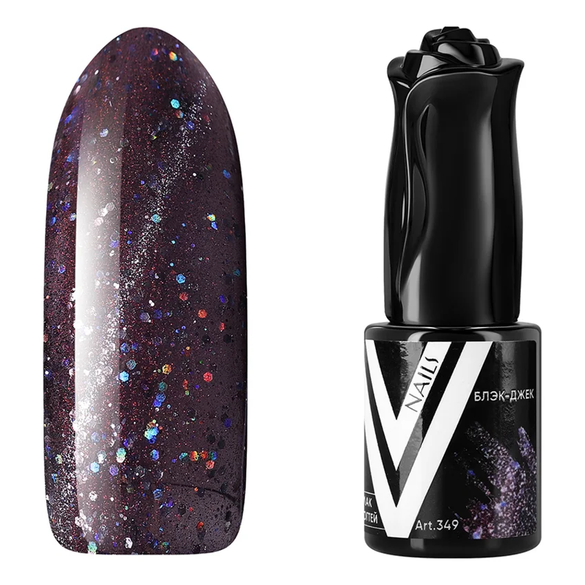 Vogue nails, Гель-лак Кошачий глаз Блэк Джек - Коричневый