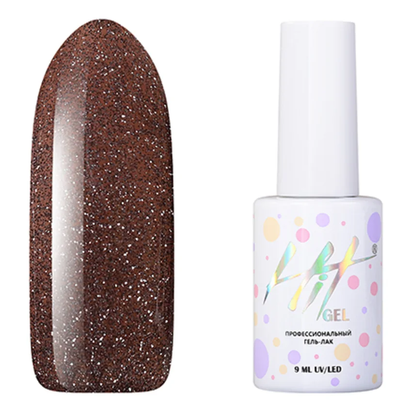 HIT gel, Гель-лак Shimmer №12 - Черный