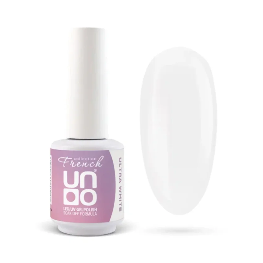 UNO, Гель-лак Ultra White - Ультра белый, French collection, 8 г