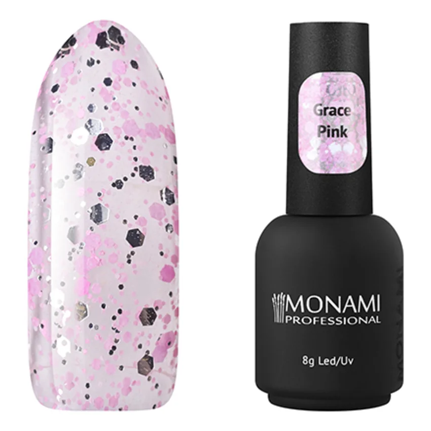 Monami Professional, Гель-лак Grace Pink (УЦЕНКА) - Розовый