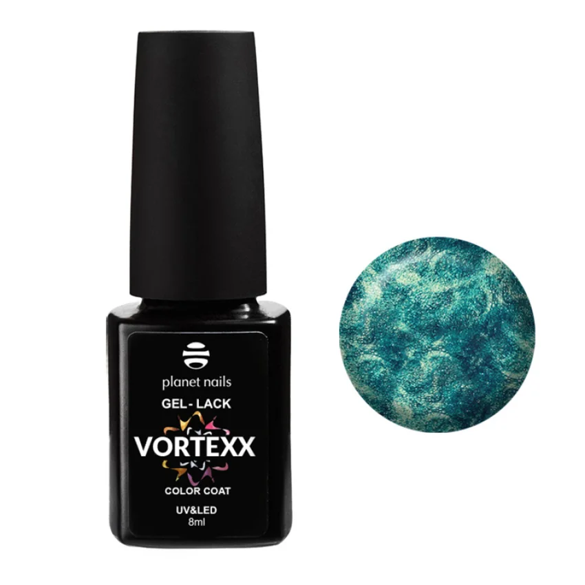 Planet Nails, Гель-лак Vortexx №650 - Синий