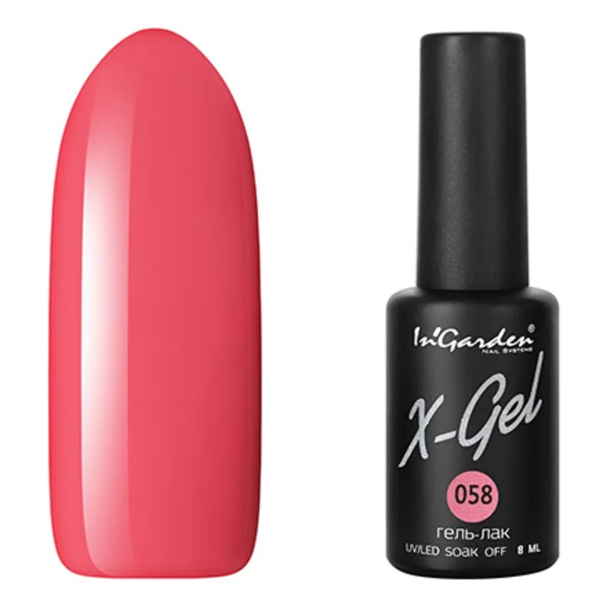 In'Garden, Гель-лак X-Gel №58 - Розовый