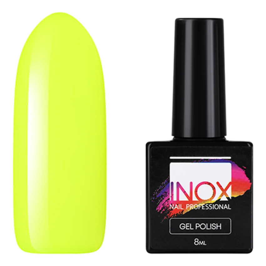 INOX nail professional, Гель-лак №051, Лемонграсс - Желтый