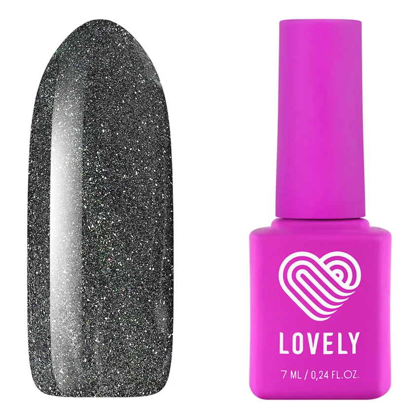 Lovely, Гель-лак Magic Eyes №ME02 - Черный