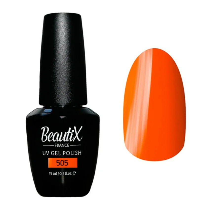 Beautix, Гель-лак №505, 15 мл - Оранжевый