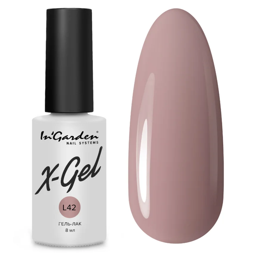 In'Garden, Гель-лак X-Gel лимитированная коллекция №L42, 8 мл