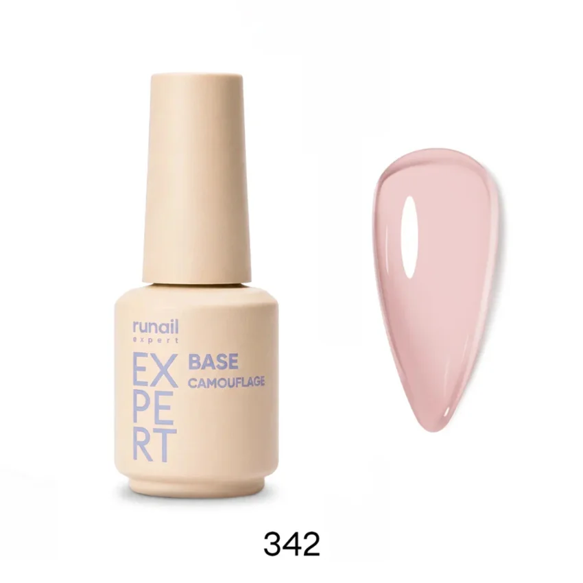 Runail Expert, Камуфлирующая база №342, 18 мл - Розовый