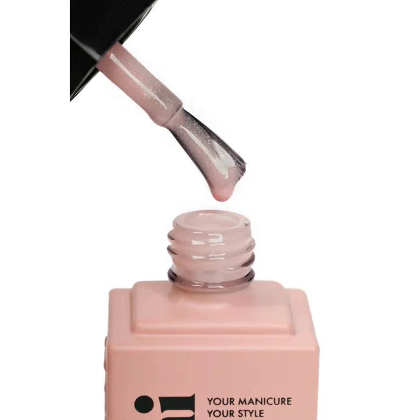 EMI, Камуфлирующая база Base Gel Искрящийся розовый №24, 15 мл - Розовый