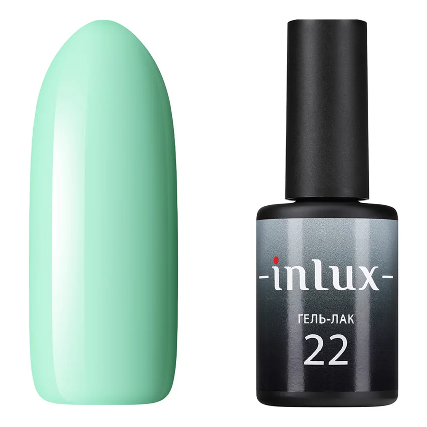 INLUX, Гель-лак №22 светло-мятный, 8 мл