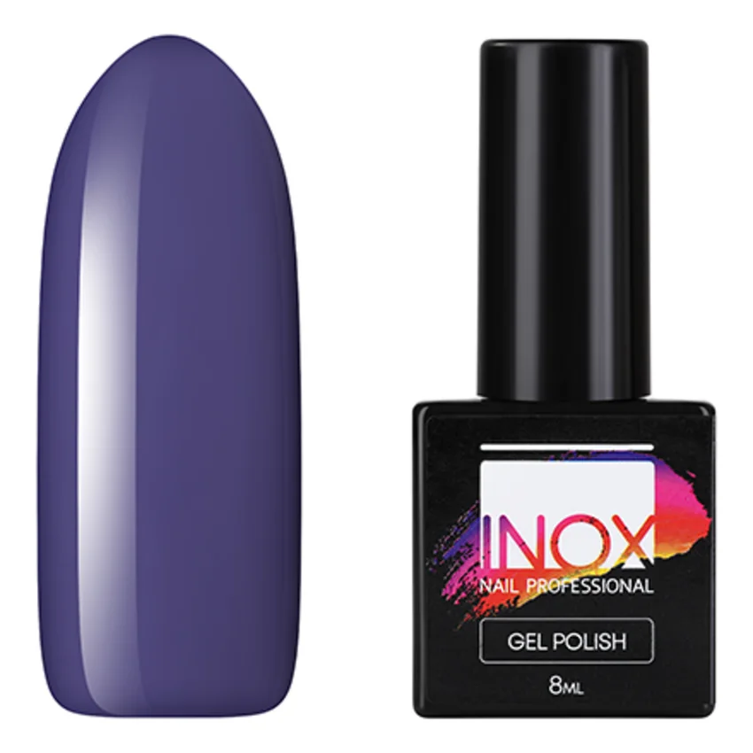 INOX nail professional, Гель-лак №89, Шерстяные варежки - Сиреневый