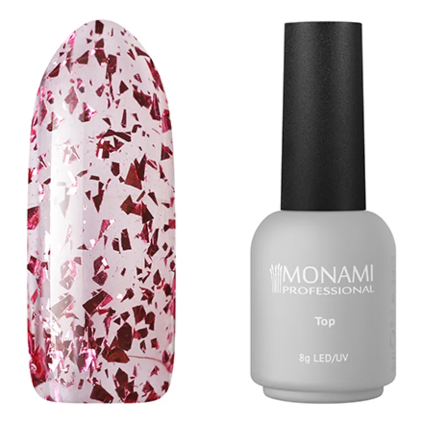Monami Professional, Топ Super Shine Potal, Pink Gold - Прозрачный