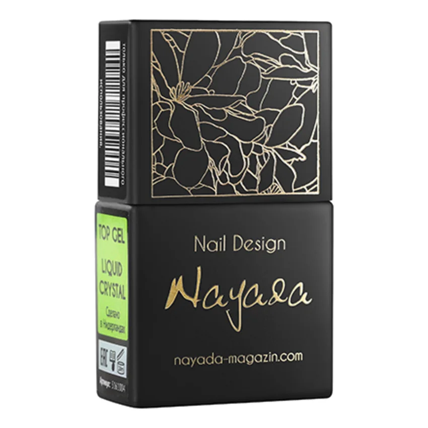 Nayada, Топ для гель-лака Liquid Crystal, 12 мл - Прозрачный