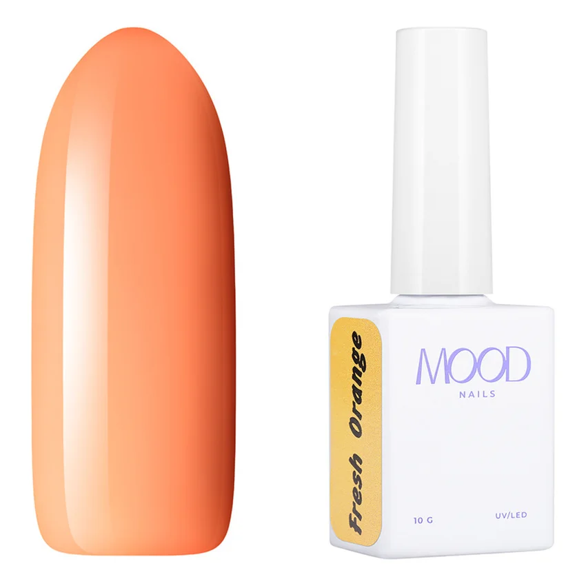 MOODNAIL, Гель-лак Gel-Polish Fresh Orange, 10 г