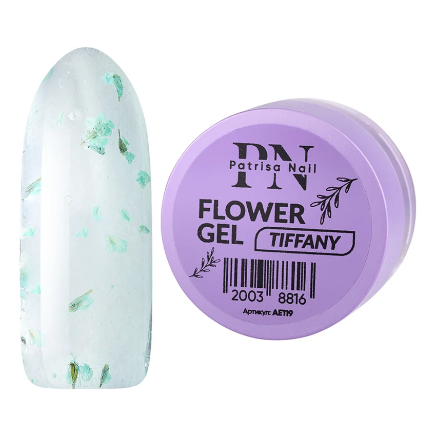 Patrisa Nail, Гель для дизайна Flower Gel Tiffany, 5 г - Голубой