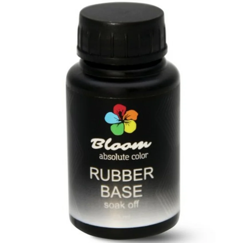 Bloom, База для гель-лака Rubber, 30 мл - Прозрачный
