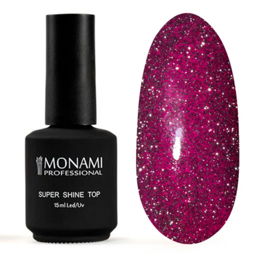 Monami Professional, Топ Super Shine Starburst S, 15 мл - Прозрачный