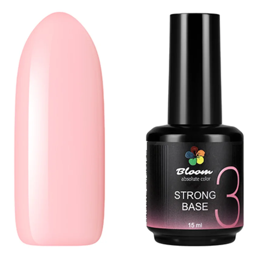 Bloom, База для гель-лака Strong №3, 15 мл - Для френча