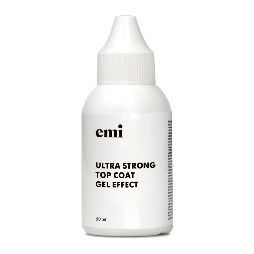 EMI, Топ Ultra Strong Top Coat Gel Effect, 50 мл