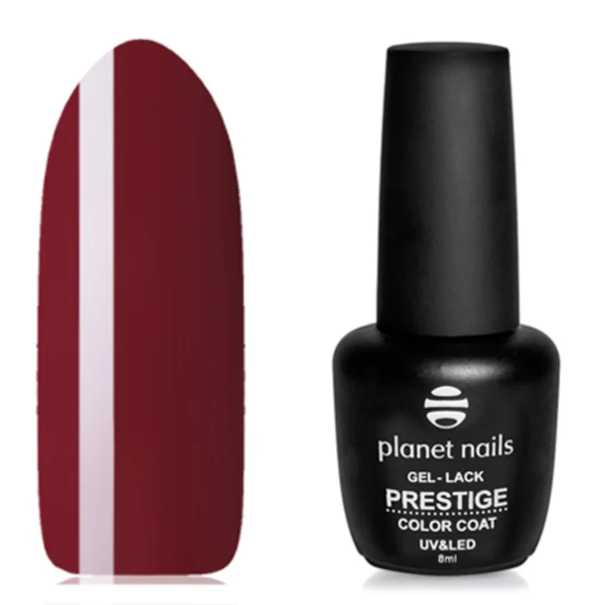 Набор, Planet Nails, Гель-лак Prestige №549, 8 мл, 2 шт. - Бордовый