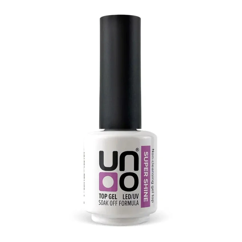 UNO, Топ для гель-лака Супер блеск Super Shine без липкого слоя, 8 г