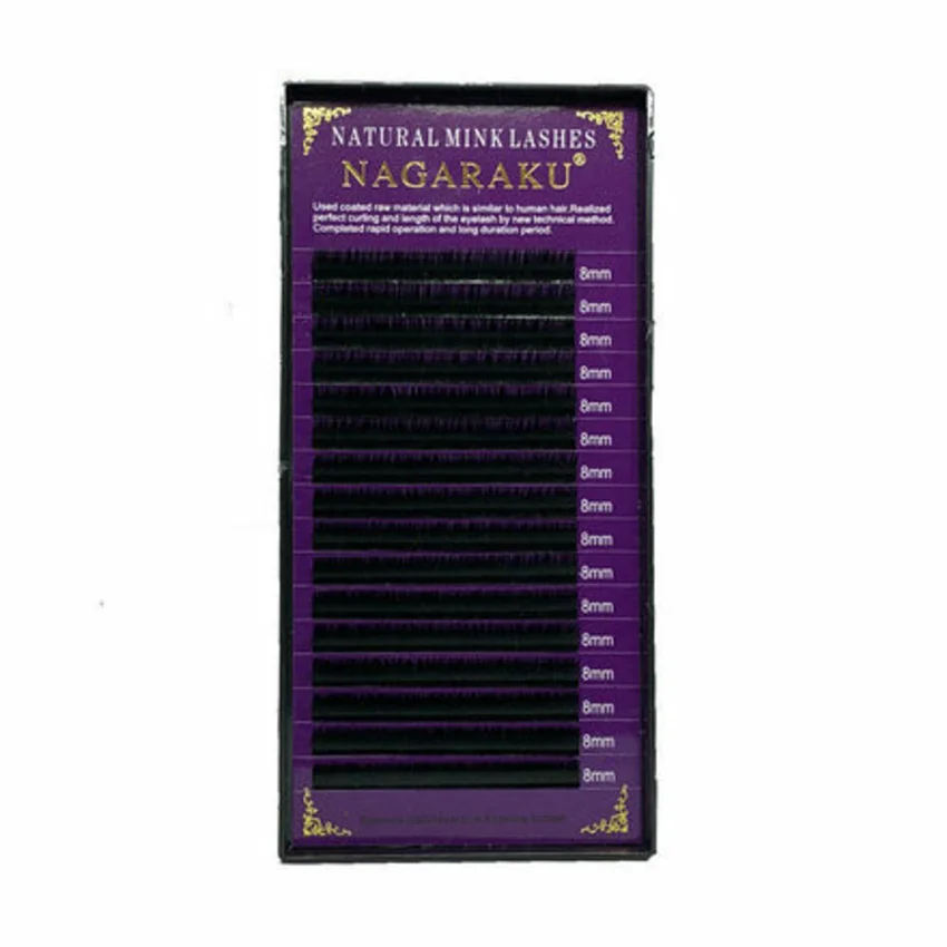 NAGARAKU, Ресницы на ленте Natural Mink, 8/0,12 мм, D-изгиб (УЦЕНКА)