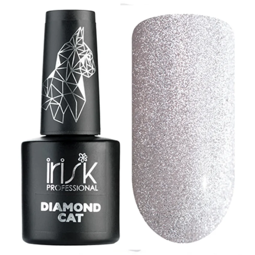 IRISK, Гель-лак Diamond Cat Eye - Серебряный