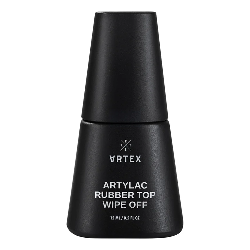 Artex, Топ для гель-лака Artylac Rubber Wipe Off, 15 мл - Прозрачный