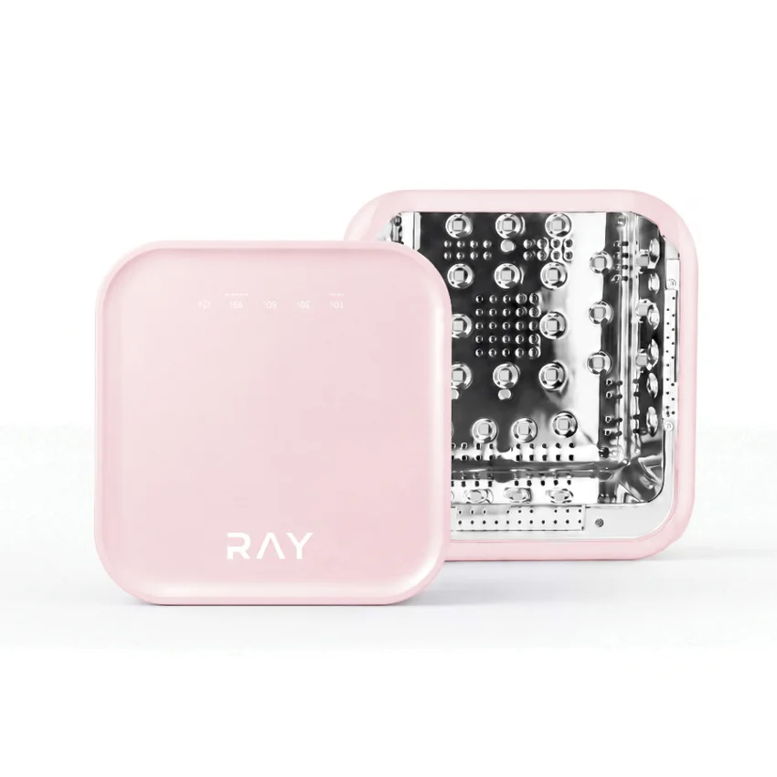 RAY, Лампа для ногтей BASIC 2.0 с внутренней металлизацией розовая