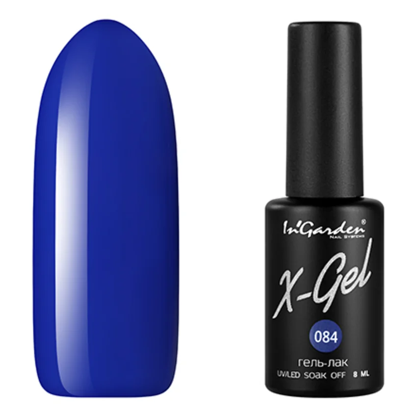 In'Garden, Гель-лак X-Gel №84 - Синий