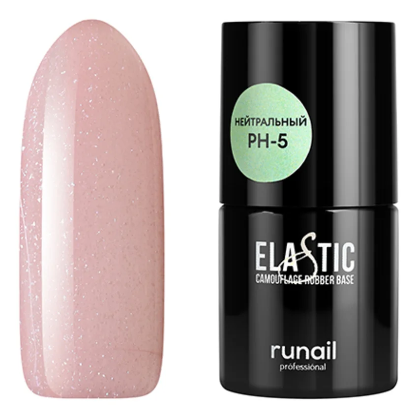 ruNail, Каучуковая камуфлирующая база Elastic №7750 - Бежевый
