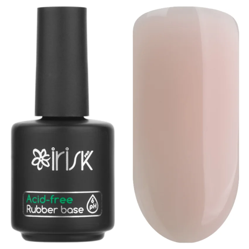 IRISK, База Acid-free Rubber Base №11, Nude, 18 мл - Бежевый