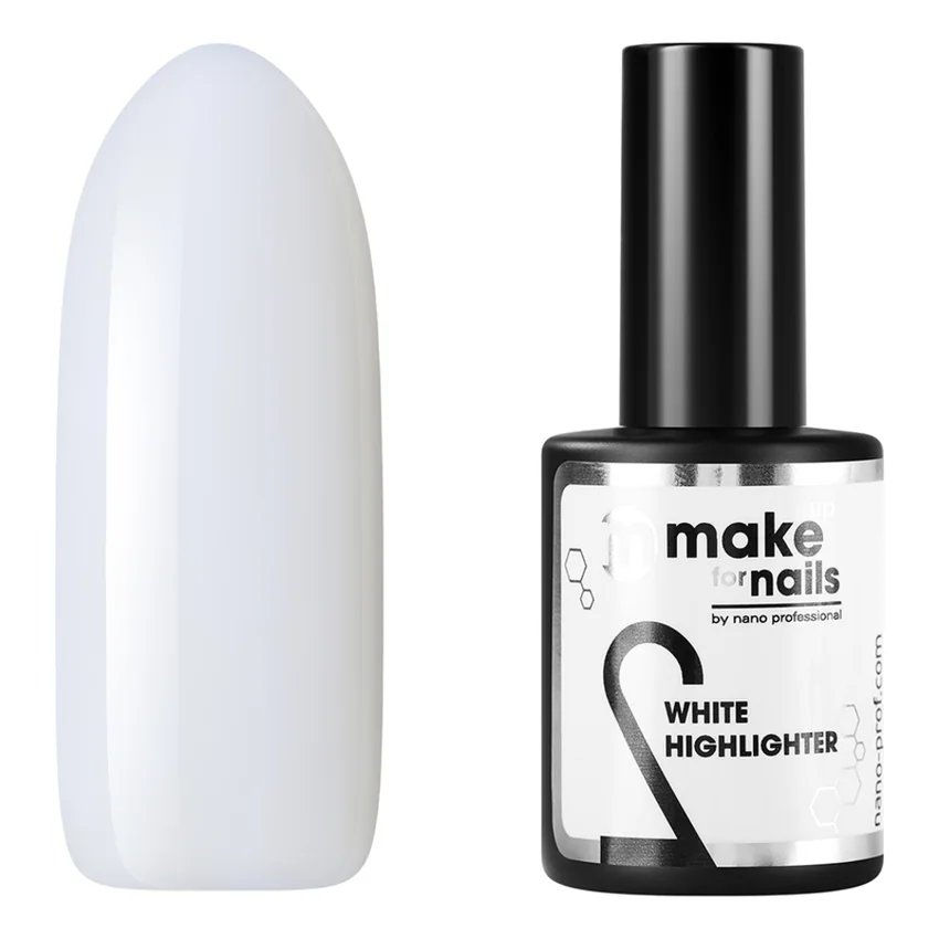 Nano Professional, Гель White Highlighter, 15 мл - Белый
