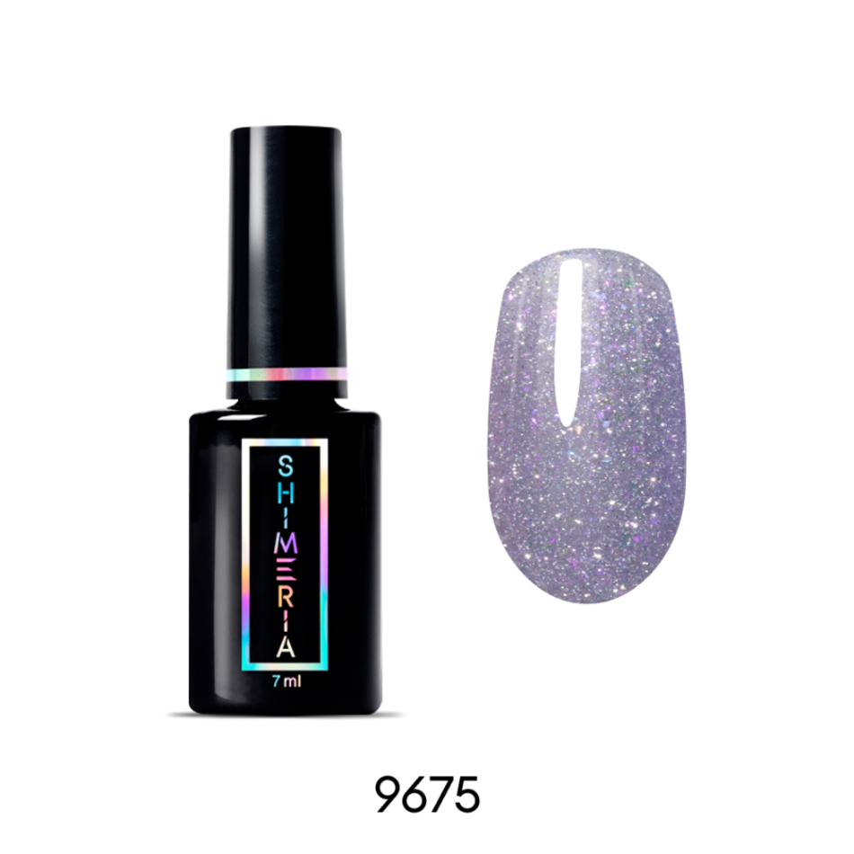 ruNail, Гель-лак Shimeria Diamond №9675, 7 мл - Фиолетовый