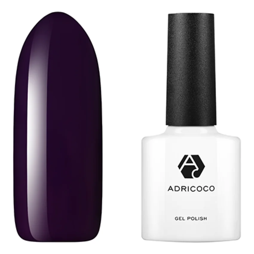 ADRICOCO, Гель-лак №017 - Баклажановый