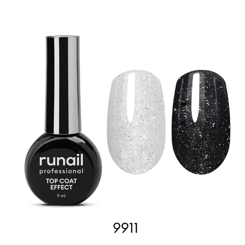 Runail, Глянцевый топ Effect SILVER SHINE №9911, 9 мл