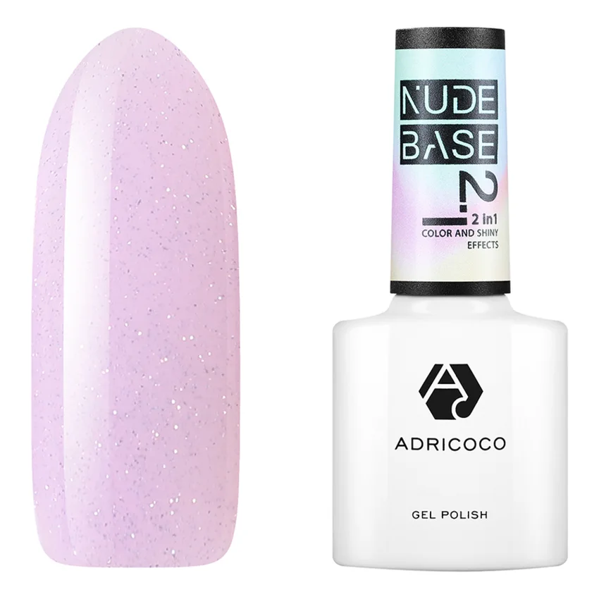 ADRICOCO, База Nude 2 in 1 №05, Mirage - Розовый