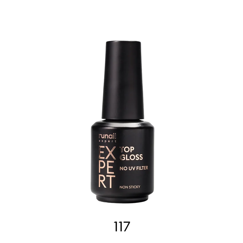 Runail Expert, Топ глянцевый без УФ-фильтра Top Gloss Non Sticky №117, 18 мл