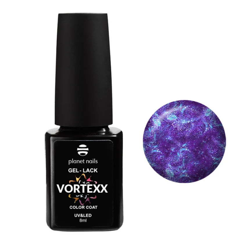 Planet Nails, Гель-лак Vortexx №658 - Фиолетовый