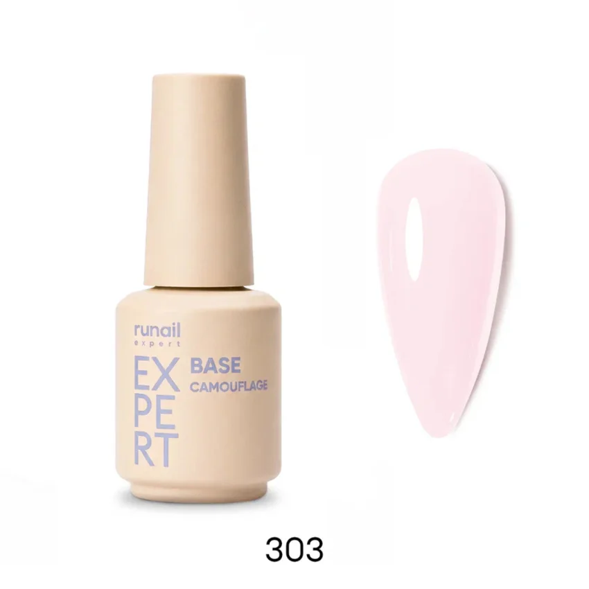 Runail Expert, Камуфлирующая база №303, 18 мл - Розовый